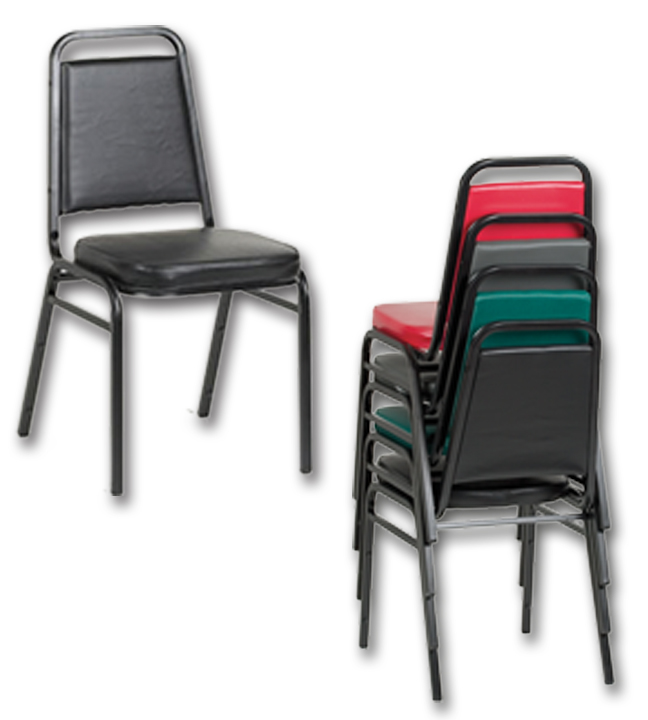 Square Back Stacking Chairs